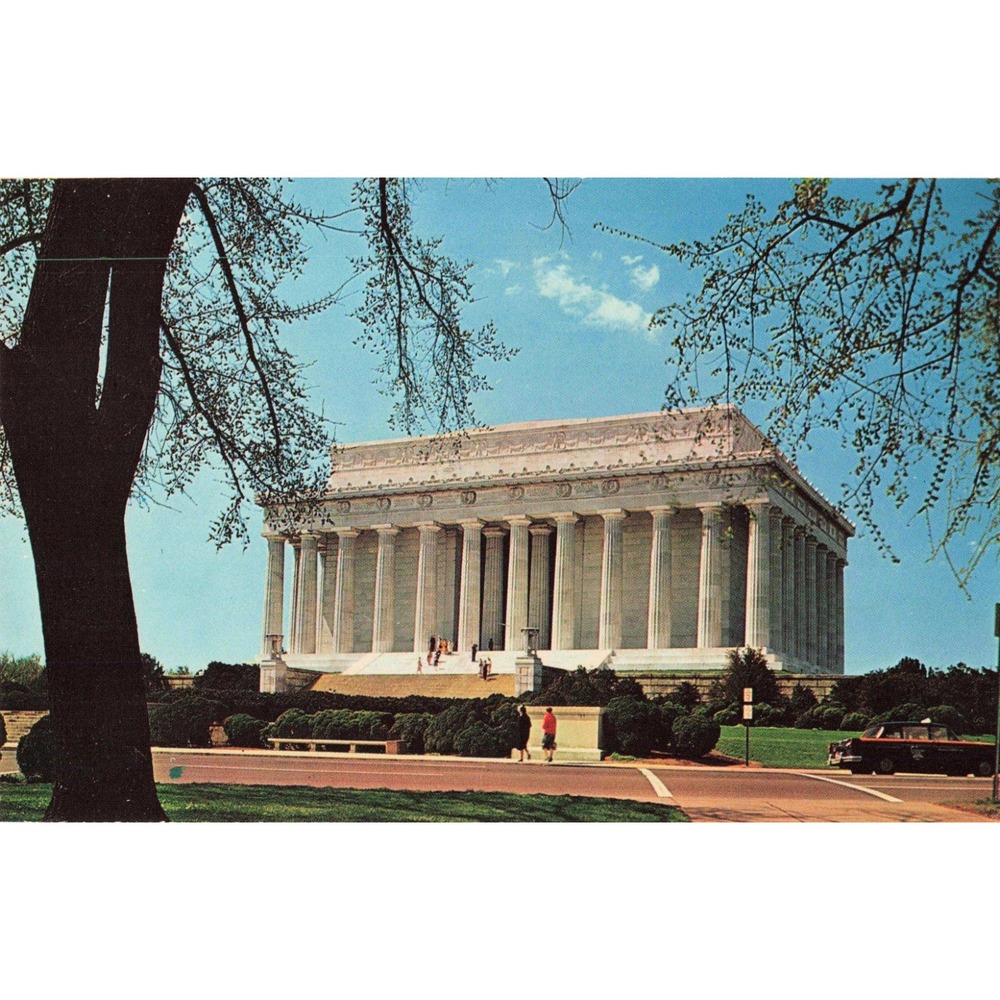 Vintage Lincoln Memorial Washington DC Plastichrome Postcard P29906 W-141